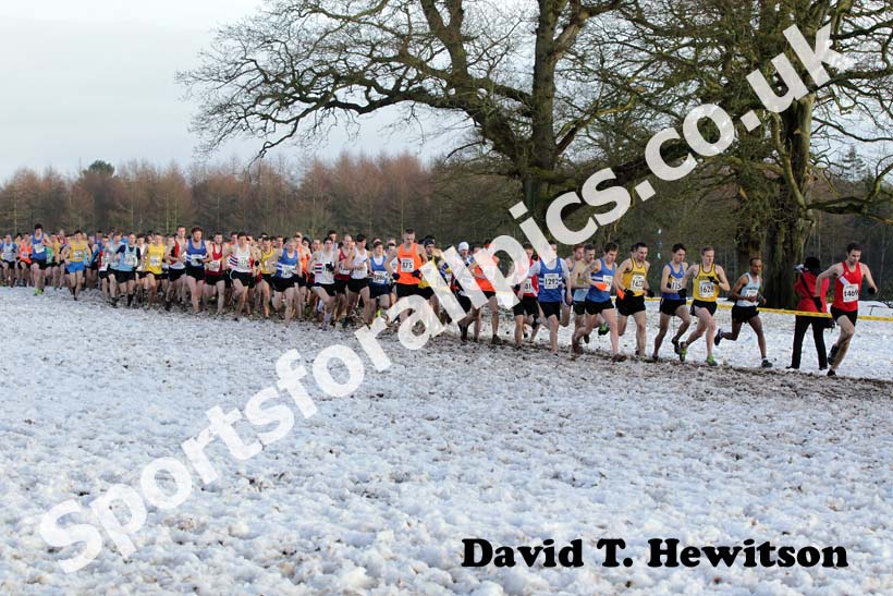 Start of the senior mens Northern Cross Country Championships.